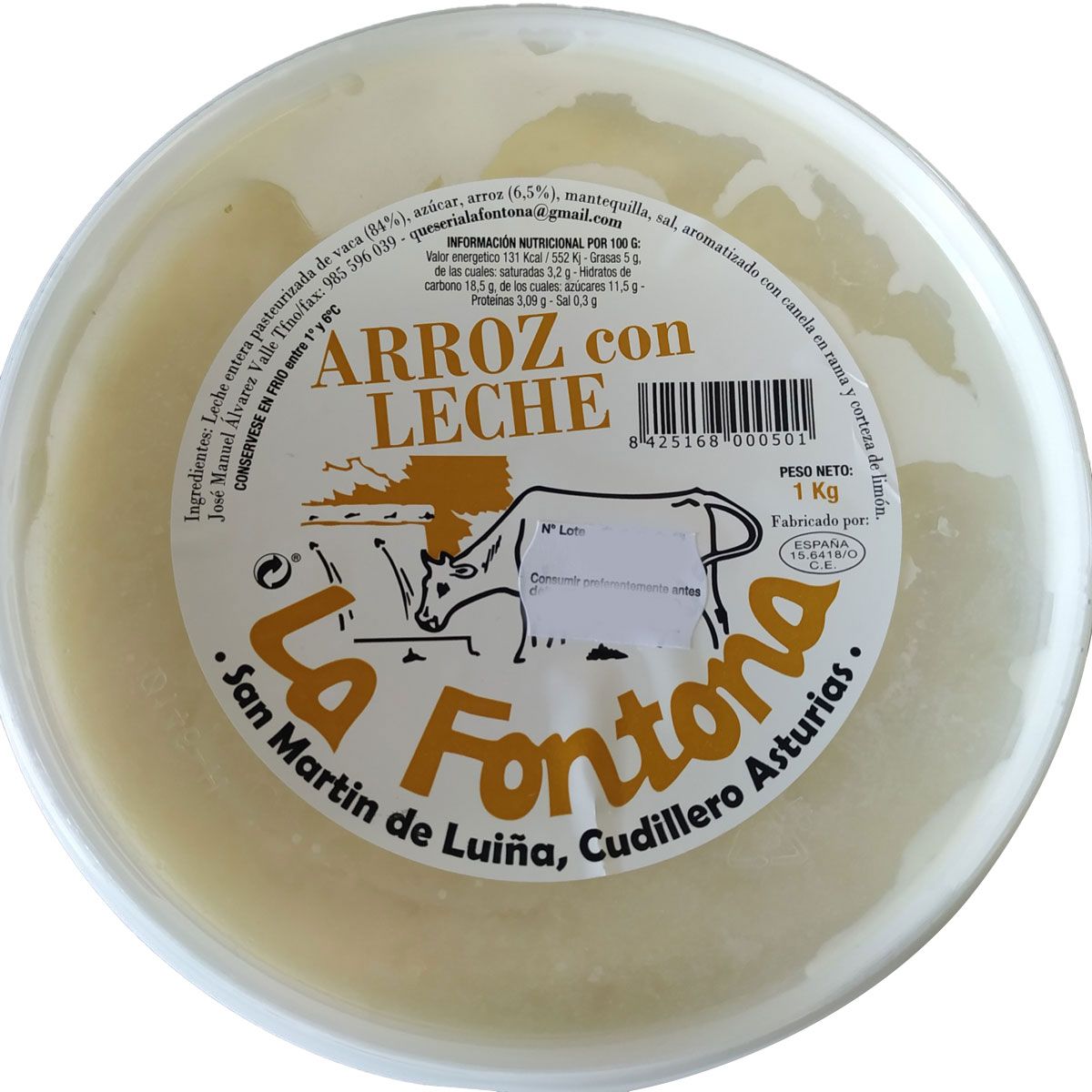 Arroz con leche La Fontona 1kg