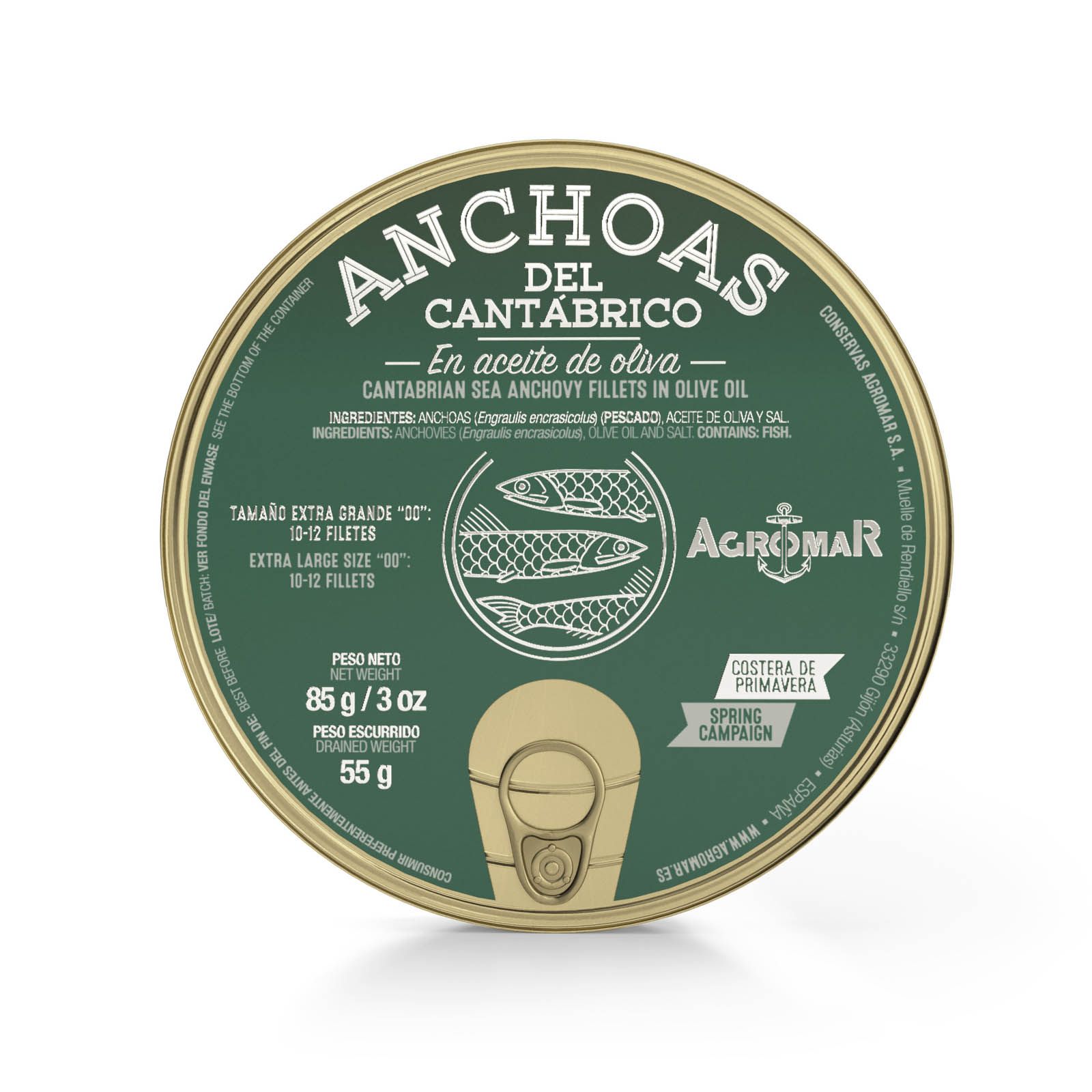 anchoas del cantabrico en aceite de oliva