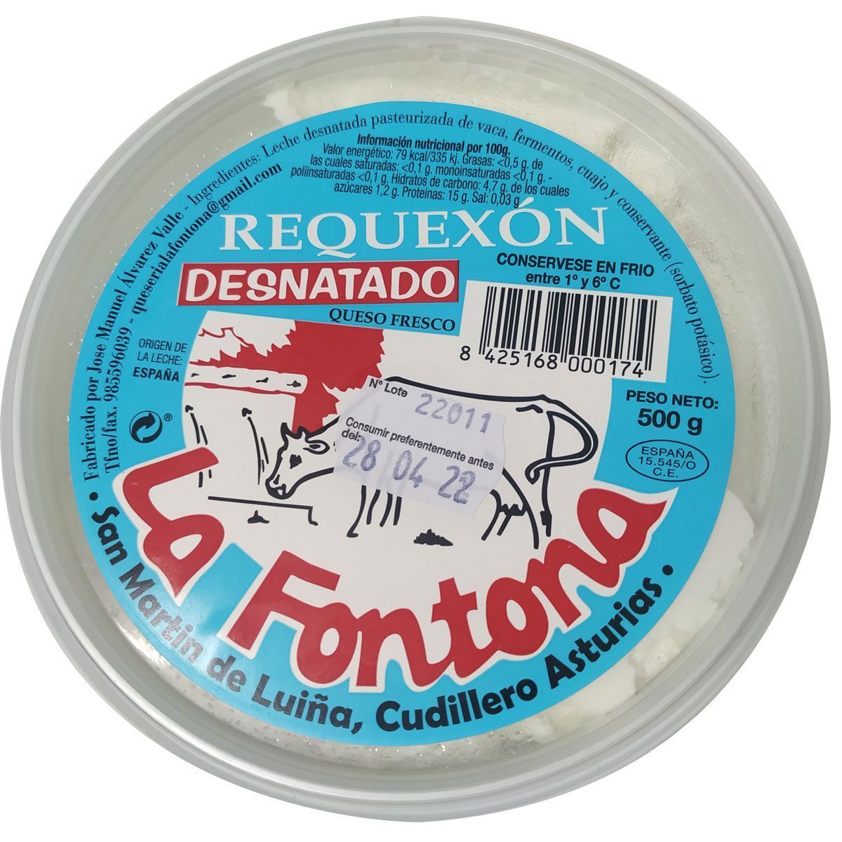 Requexon desnatado La Fontona 500g